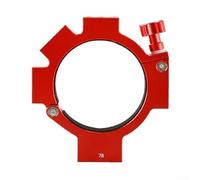 Telescope Camera Ring Holder for ASI Cooled Cameras with 78mm Inner Diameter Aluminum Construction and M6 plus 1/4-20 Threaded Mounting (Red)