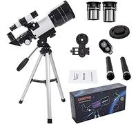 Telescope Children & Beginners, 70 mm Aperture, 300 mm Astronomical Refractor Telescope (15x-150x), Mobile Travel Telescope good