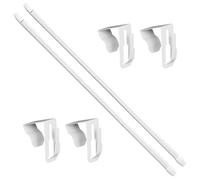 Telescope Curtains Rod - Adjustable Metal Drapery Rod, Extendable Window with 4 Hooks, Easy to Install Home Decorative | Da Sogg Room