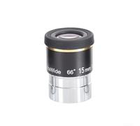 Telescope Eyepiece Set Ultra Wide 66 Degree Field 6mm 9mm 15mm 20mm with Metal Body Multi Coated Optics and Long Exit Pupil for Comfortable Viewing (15mm)