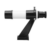Telescope Finderscope, 5X Telescope Finder Scope 5X Finder Scope with Inline Base Stand Plastic Resin for Telescope