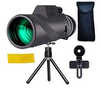 Telescope for Adults, 40x60 Monocular Telescope Green Film Optical Tourism Scope Telescope Long Range Zoom for Adult Bird Watching Outdoor Travel Sightseeing Binoculars