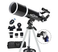 Telescope for Adults & Beginner Astronomers - 80mm Aperture 600mm Fully Multi-Coated High Transmission Coatings with AZ Mount Tripod Phone Adapter, Carrying Bag, Wireless Control.