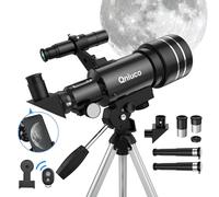 Telescope for Adults Beginners, 70mm Aperture 400mm Refractor Telescopes for Astronomy Beginners, Portable Travel Telescope Astronomy Gifts