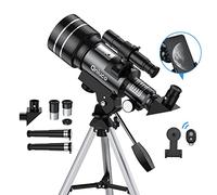 Telescope for Adults Beginners, 70mm Aperture 400mm Refractor Telescopes for Astronomy Beginners, Portable Travel Telescope Astronomy Gifts