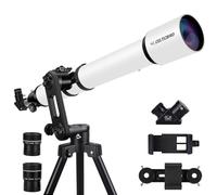 Telescope for Adults High Powered, 90mm Aperture 1000mm Refractor Telescopes for Adults Astronomy Telescopio with High Precision Adjustment, Ultra-Stable Vertisteel AZ Mount Base Tripod, Phone Adapte