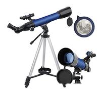 Telescope for Adults & Kids and Beginners, 60mm Aperture 500mm Focal Length, Professional Astronomical Refractor Portable Telescopes with Adjustable Stainless Steel Tripod Carrying Bag