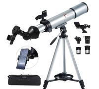 Telescope for Adults & Kids - Professional 80mm Aperture Refractor Telescope 600mm Focal Length Astronomy Kit with Tripod, Barlow Lens & Phone Adapter for Planet Viewing & Astrophotography