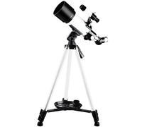 Telescope for Astronomy, 400/70 FMC Glass Optical Refractor Telescopes, with Adjustable Tripod Phone Adapter for Kids Adult Beginners (White With Backpack)