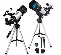 Telescope for Astronomy Adults Beginners,70Mm Aperture 300Mm Astronomical Refractor Telescope with Tripod/Multi-Coated Optics/Finder Scope for Adults Double the comfort