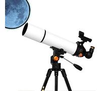 Telescope for Astronomy Beginners， Portable 80Mm Refractor Travel Telescope for Camping， Great for Children to Explore Space Moon Star