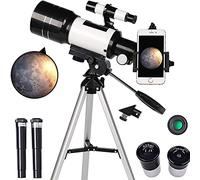 Telescope for Beginners 150 - -15X,Large Diameter Monocular Astronomical Telescope,70mm HD Refractor Telescope for Astronomy,Starter Scope with Tripod,Finder Scope,to Observe Stars Moon Interesting