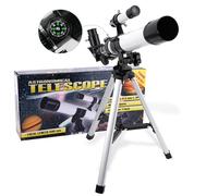 Telescope for Kids & Beginners Adults 40/400mm Astronomical Telescopes Refractor with Finder Scope Compass and Tripod