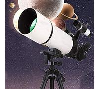 Telescope for Beginners Adults Kids， 80 Mm Aperture 400mm Astronomy Telescope with Adjustable Tripod and Backpack， Perfect Telescope for Kids