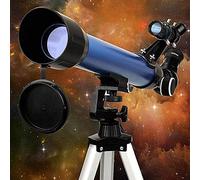 Telescope For Kid Refractor Telescopes For Astronomy Adjustable Tripod,45deg,Zenith Mirror,50MM Large-aperture,Portable Travel Telescope For Beginners And Adult (Blue A) (Blue+smar (Blue+smartpho