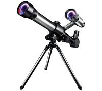 Telescope for Kids Adults Beginner, 50Mm Refractor Astronomy Telescope with Finder Scope Tripod, Multi-Powered Eyepiece Monocular for Watching Birdwatching, Hun (A)