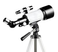 Telescope for Kids & Astronomy Beginners, 70mm Aperture Portable Telescope Astronomical Telescopes with Tripod, Moon Filter, Phone Adapter Gift for Christmas (White B)