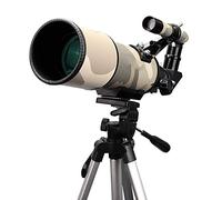 Telescope for Kids Astronomy， Travel Scope Telescope for Beginners Astronomical Refractor Telescope with Adjustable Height Tripod and Smartphone Mount to Observe Moon and Planet