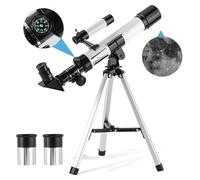 Telescope for Kids & Beginners 40mm Aperture 400mm AZ Mount Astronomical Refracting Telescope with Finder Scope Compass and Tripod