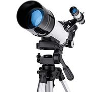 Telescope for Kids& Beginners, 70Mm Aperture Astronomy Refractor Monocular Telescopes Portable Travel Telescope Fully Multi-Coated Optics with Tripod& Scope