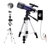 Telescope for Kids Beginners Adults, 70mm Astronomy Refractor Telescope with Tripod, Portable Telescope Gift for Kids Double the comfort