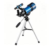 Telescope High Powered Professional 70mm Aperture 300mm Refractor Telescopes for Astronomy Beginners Fully Multi-Coated Travel Telescope Easy to Use for Beginners (Blue with finder scope)