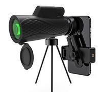 Telescope IPX7 Waterproof, 12X50 h Power HD Handheld Telescope with Tripod, Portable Outdoor Telescope Compatible for Smart Phone,Monocular Built in Night Vision, Anti Shake