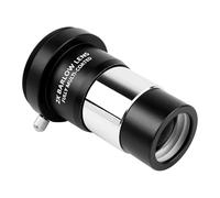 Telescope Lens Adapter - 1.25 Inch Fully Coated Zoom Eyepiece with Threaded Camera Interface | 2x Magnifying Glass Optical Tool for Astronomy View Focus Glass Light Scope Star Planet Barlow Field Droh