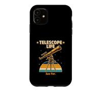 Telescope Life See Far Retro Astronomy Stargazer Case for iPhone 11