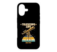 Telescope Life See Far Retro Astronomy Stargazer Case for iPhone 17
