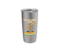 Telescope Life See Far Retro Astronomy Stargazer Stainless Steel Insulated Tumbler