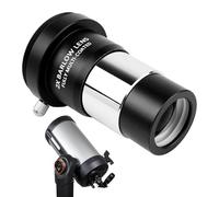 Telescope Magnifier Lens, 1.25-Inch Fully Coated Astronomy Eyepiece, Thread Camera Connect Interface, 2X Magnification Accessory for Stargazing & Photography