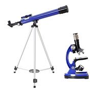 Telescope + Microscope,Children Astronomical Telescope,Outdoor Monocular Scope,with 3 Eyepieces+2X Barlow Lens+Tripod+Phone Holder,Great Astronomy Gift