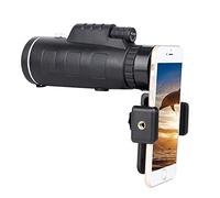 Telescope Monocular 40x60 High Power Monocular Telescope with Quick Smartphone Adapter - Waterproof Anti-Fog FMC Lens and Bak4 Prism for Bird Watching Double the comfort