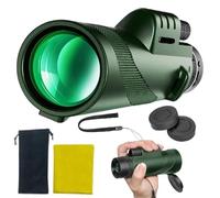Telescope Monoculare, ad Alta Potenza | monocolo con visione più ampia per adulti e Bambini con Prisma BAK4 e Lente, adatto per il Birdwatching, escursionismo, campeggio, HD Monocular Scope for