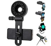 Telescope Phone Adapter, Unviersal Cell phone Mount Compatible Binoculars, Monocular, Microsope, Spotting Scope, Telescope, Smartphone Holder Clip Bracket fits almost of Mobile phones