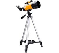Telescope Refractor Telescope,Telescope for Kids&Beginners, 70mm Aperture 400mm Astronomical Telescope, Portable Telescope for Adult with Backpack,Best Gift for Children (Blue Package (Yellow Package