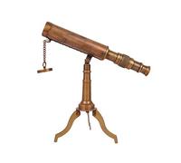 Telescope Retro Home Decoration Ornaments Bracket-Style Soft Decorations Copper Ornaments Teles Suitable for High-End Gifts Home Study Decorations Binoculars