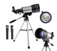 Telescope Telescope for Adults, 70Mm Aperture 300Mm Focal Length Astronomical Refractor Telescope for Kids and Beginners, Professional Travel Telescope with 2 Eyepieces Adjustable Stainless Telescope