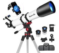 Telescope, Telescope for Adults High Powered - 90mm Aperture 700mm Refractor Telescopes for Astronomy Beginners with AZ Mount Tripod and Phone Adapter for Moon Observation