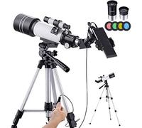 Telescopes for Adults, Astronomical Telescope with Tripod Smartphone Adapter, Portable Scope Stargazing High Magnification High-Definition Telescope WgGUIF