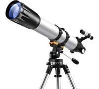 Telescopes for Adults Astronomy, 90mm Aperture 900mm Refractor Telescope for Kids & Beginners, for Planet Observation with Stainless Tripod & Phone Adapter