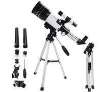 Telescopes for Adults Astronomy & Kids & Beginners, Professional 150X 90X 45X Kids Telescopes 70mm Astronomical Refractor Telescope with Adjustable Tripod Finder Scope for Sky Star Gazing