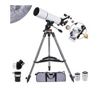 Telescopes for Astronomy Adult,Adult Telescope,Infinity 80Mm Aperture, Portable Refracting Astronomy Telescope for Kids and Beginners Multiple Eyepieces and Accessories I