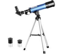 Telescopes For Astronomy Astronomical Telescope Portable Refractor Telescope Fully Coated Glass Optics With Metal Moon Filte And Tripod Telescope For Adults