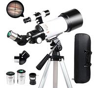 Telescopes for Kids Adults Beginners 70Mm Aperture 400Mm Portable Astronomical Telescope for Viewing Moon Professional Telescope with Carry Bag YangRy