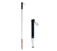 Telescopic 9-Sect Blind Cane Titanium Alloy Blind Cane Telescopic Cane with Rotating Tip Suitable for People with Unstable Gait
