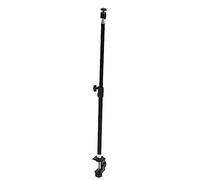 Telescopic Adjustable Desk Mount Stand, 360 Degree Rotation, 1/4 Inch Ball Head, Multifunctional Fixing Clip, Detachable Design for Live Take Selfies Fill Light with Stretchable
