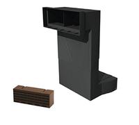 Telescopic Adjustable Underfloor Cavity Vent with Air Brick Ventilator Airbrick (Brown air Brick)