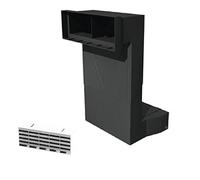 Telescopic Adjustable Underfloor Cavity Vent with Air Brick Ventilator Airbrick (White Air Brick)